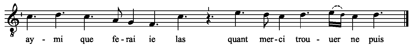 Refrain musical notation